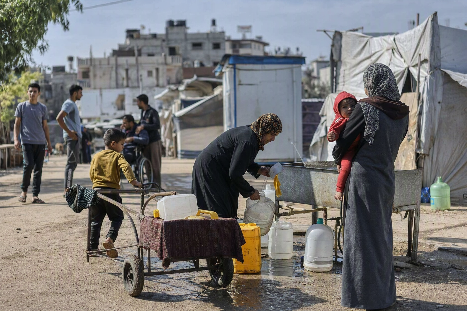Conflict-driven displacement deepens water and health service disruption in Gaza and Lebanon